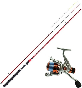 Balzer Modul Rosso Combo Aalpicker und Rolle mit Schnur - 1
